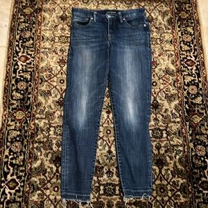 Lucky Brand Ava Skinny Jeans Raw Hem Ankle Size 2 / 26